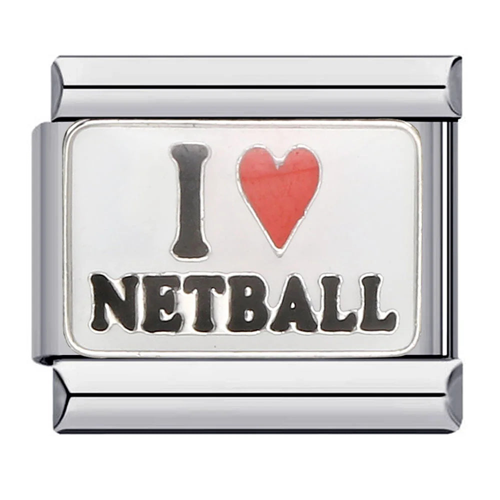 GEMOSA Glazed Italian Charm — Bold & Lucky Link for 9MM Bracelets Trendy DIY Stainless Steel Jewelry