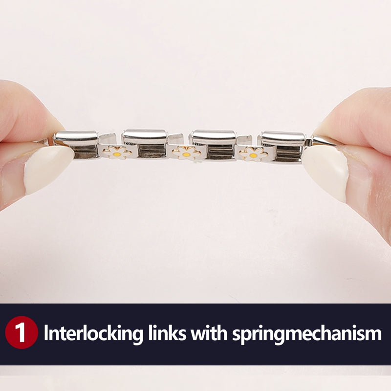 LOVE & Nature Charm Set — 9MM Italian Links with Heart, Daisy, Dog & Planet Motifs  Trendy DIY Bracelet for Women