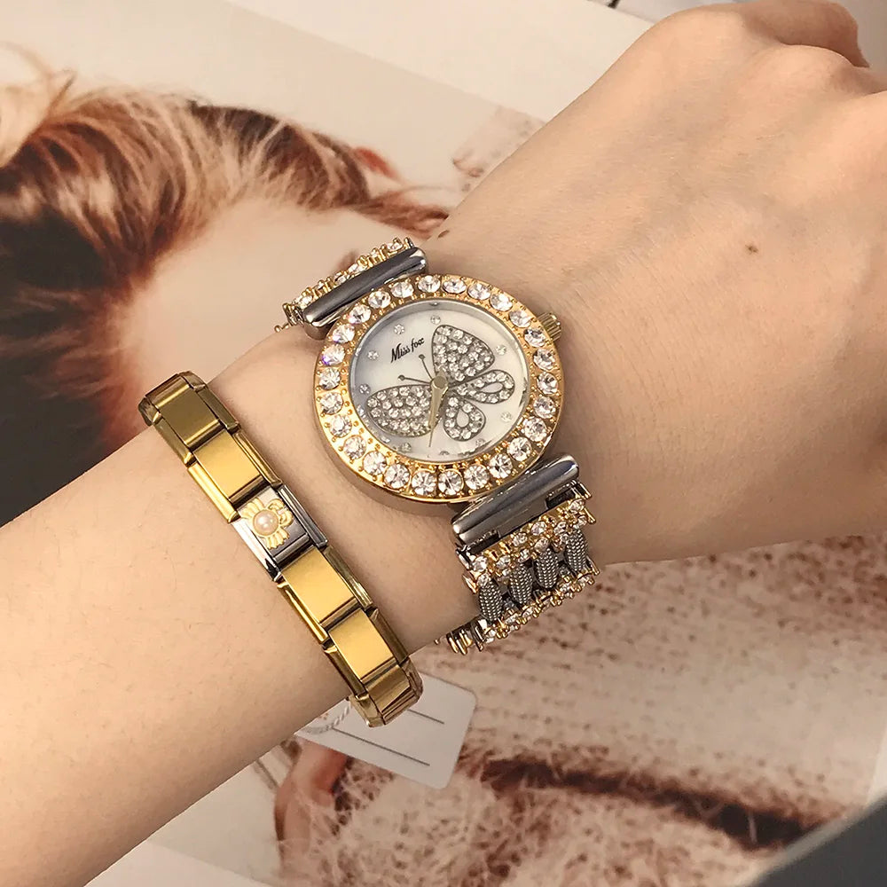 2025 Trendy Italian Charm Bracelet — 9MM Elastic Stainless Steel Link Bangle  Unisex DIY Jewelry for Gifting & Everyday Style