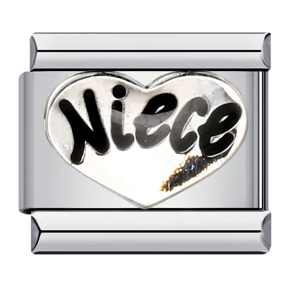 GEMOSA Glazed Italian Charm — Bold & Lucky Link for 9MM Bracelets  Trendy DIY Stainless Steel Jewelry