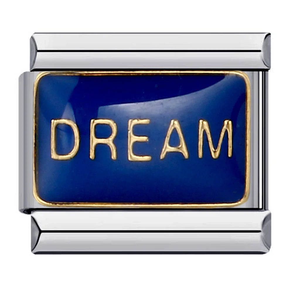 GEMOSA Glazed Italian Charm — Bold & Lucky Link for 9MM Bracelets  Trendy DIY Stainless Steel Jewelry