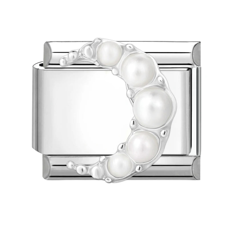 Shiny Zircon Butterfly & Heart Charm — Romantic 9MM Italian Link for Women’s DIY Stainless Steel Bracelets