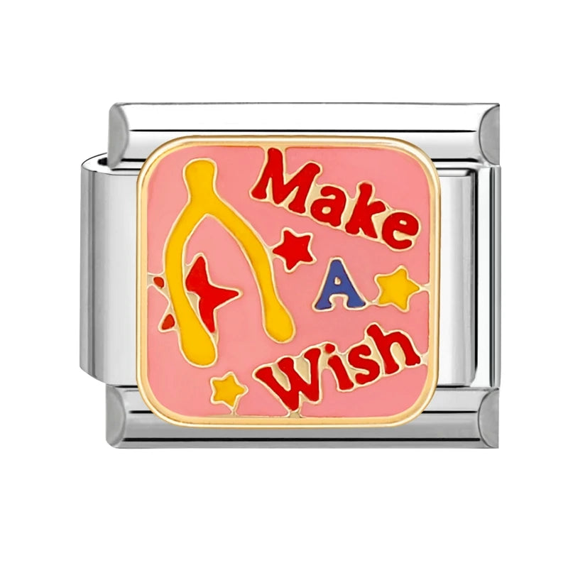 LOVE & Nature Charm Set — 9MM Italian Links with Heart, Daisy, Dog & Planet Motifs  Trendy DIY Bracelet for Women