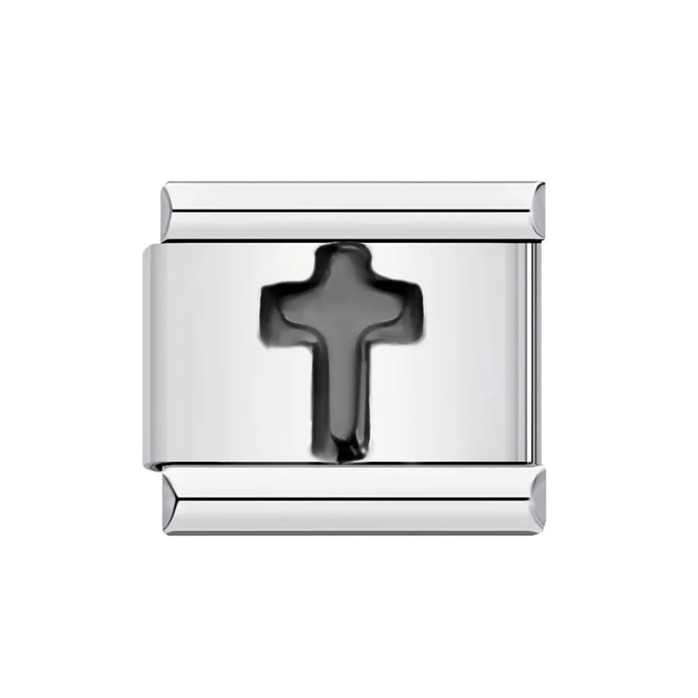 Black Series Simplicity Charms — 9MM Italian Links with Butterfly, Star, Heart & More  Trendy DIY Stainless Steel Jewelry