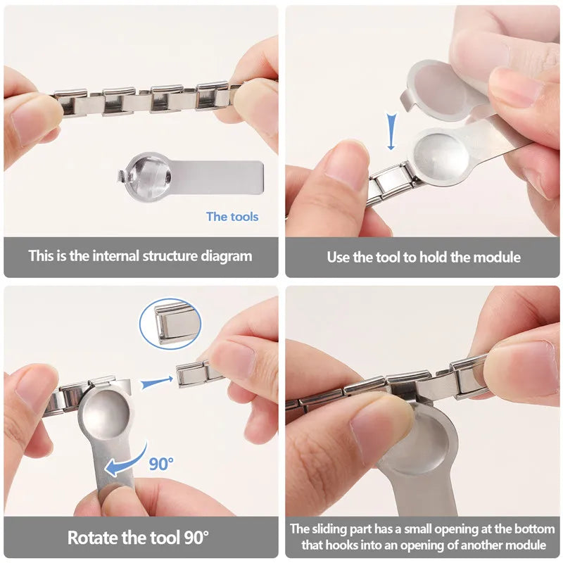 Colorful Word Charms — “Have Fun”, “Power”, “Lucky”, “Be Mine”  9MM Italian Links for Unisex DIY Bracelets