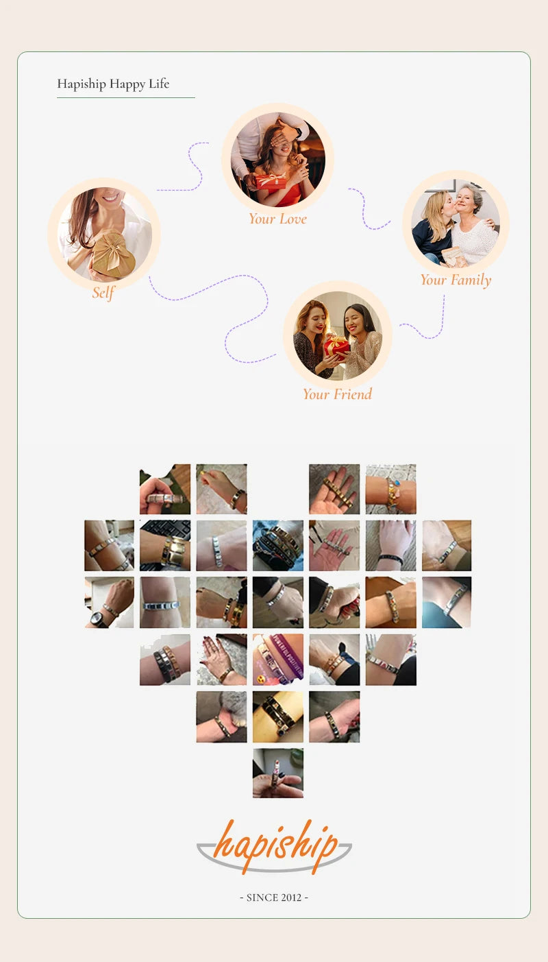 Personalize Your Style — Hapiship Stainless Steel Charms for Letters, Dates & Number