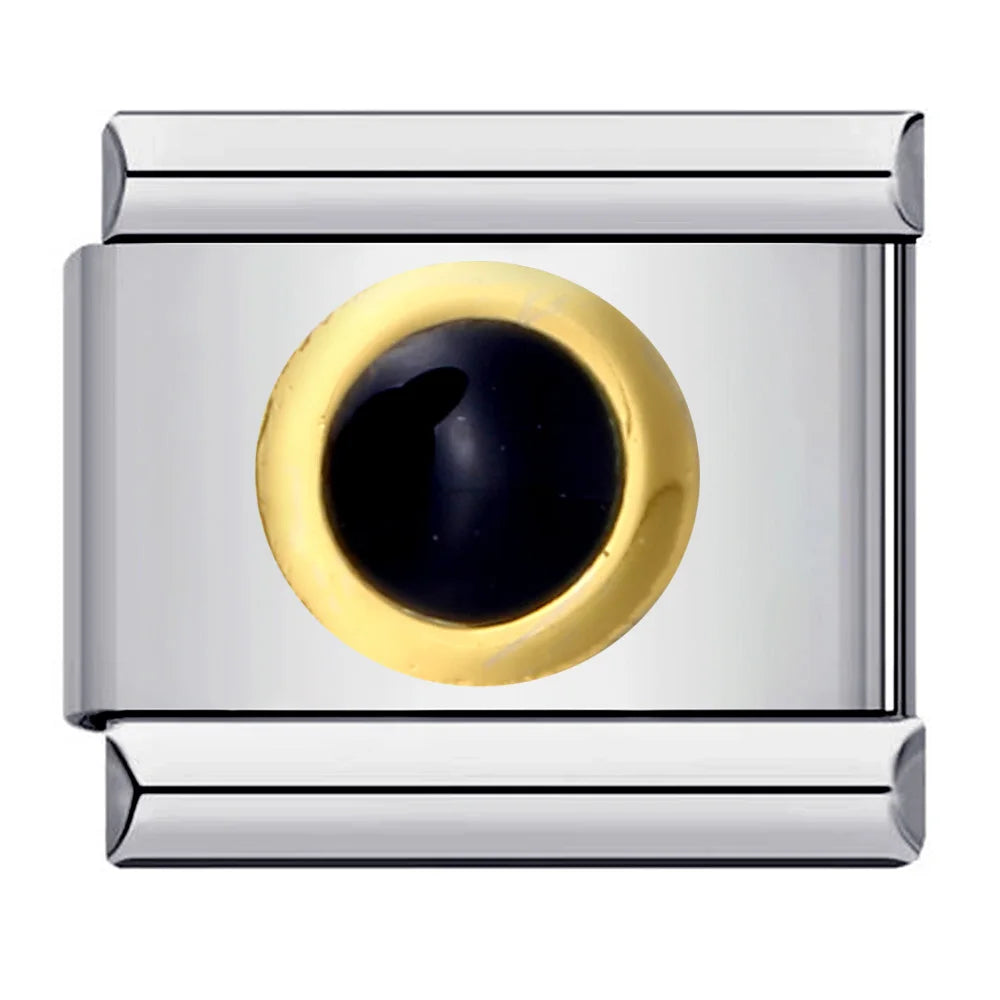 Black Series Simplicity Charms — 9MM Italian Links with Butterfly, Star, Heart & More  Trendy DIY Stainless Steel Jewelry