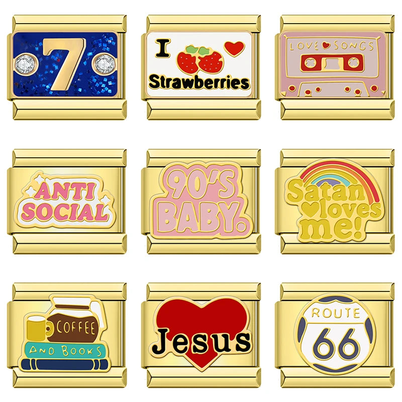 Personalize Your Style — Hapiship Stainless Steel Charms for Letters, Dates & Number