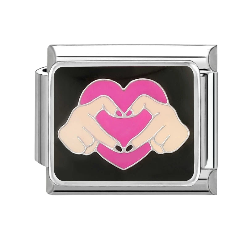 LOVE & Nature Charm Set — 9MM Italian Links with Heart, Daisy, Dog & Planet Motifs  Trendy DIY Bracelet for Women