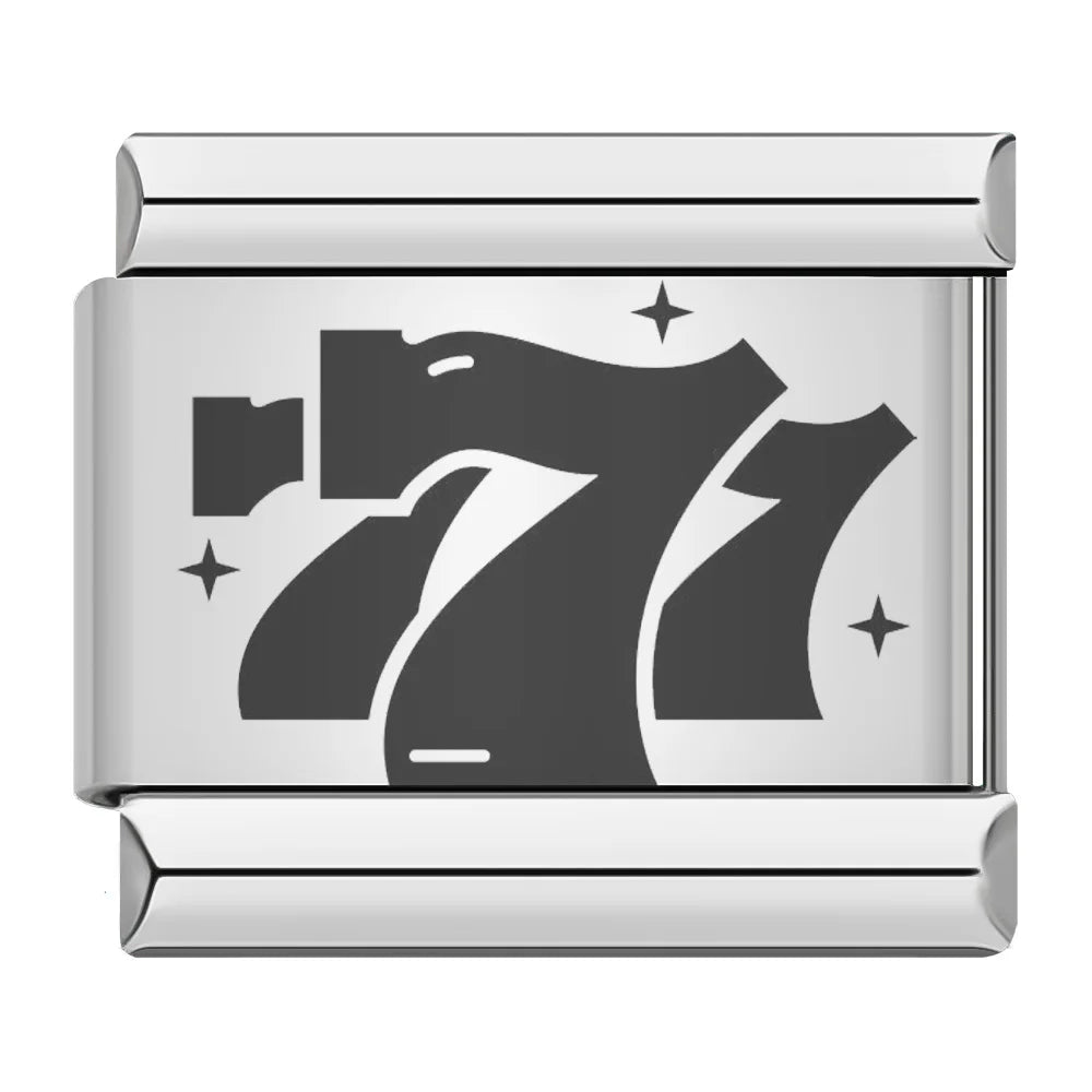 Black Series Simplicity Charms — 9MM Italian Links with Butterfly, Star, Heart & More  Trendy DIY Stainless Steel Jewelry