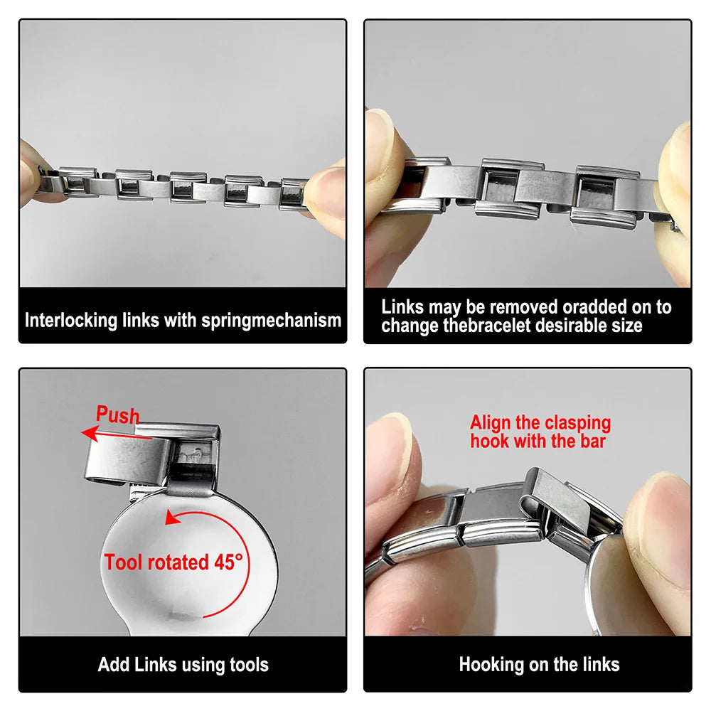 GEMOSA Glazed Italian Charm — Bold & Lucky Link for 9MM Bracelets  Trendy DIY Stainless Steel Jewelry