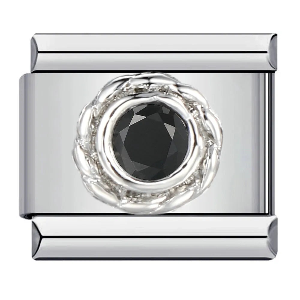 Black Series Simplicity Charms — 9MM Italian Links with Butterfly, Star, Heart & More  Trendy DIY Stainless Steel Jewelry