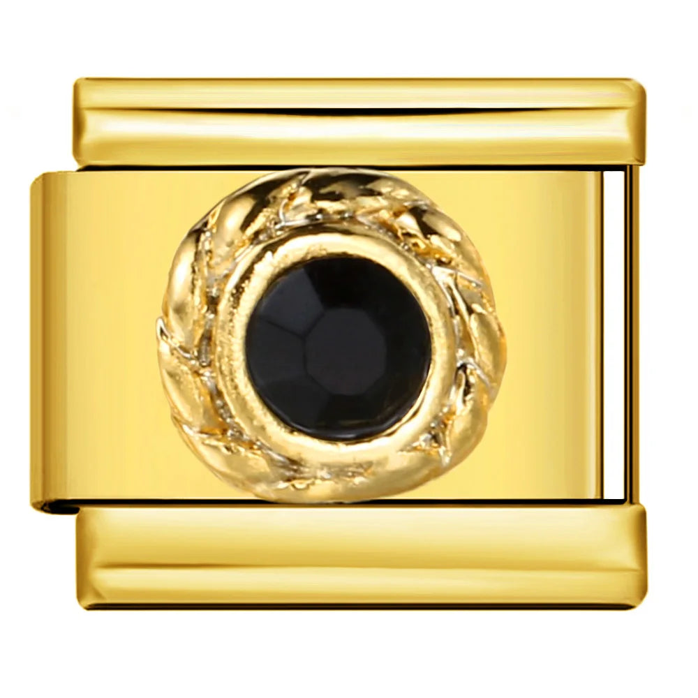 Black Series Simplicity Charms — 9MM Italian Links with Butterfly, Star, Heart & More  Trendy DIY Stainless Steel Jewelry