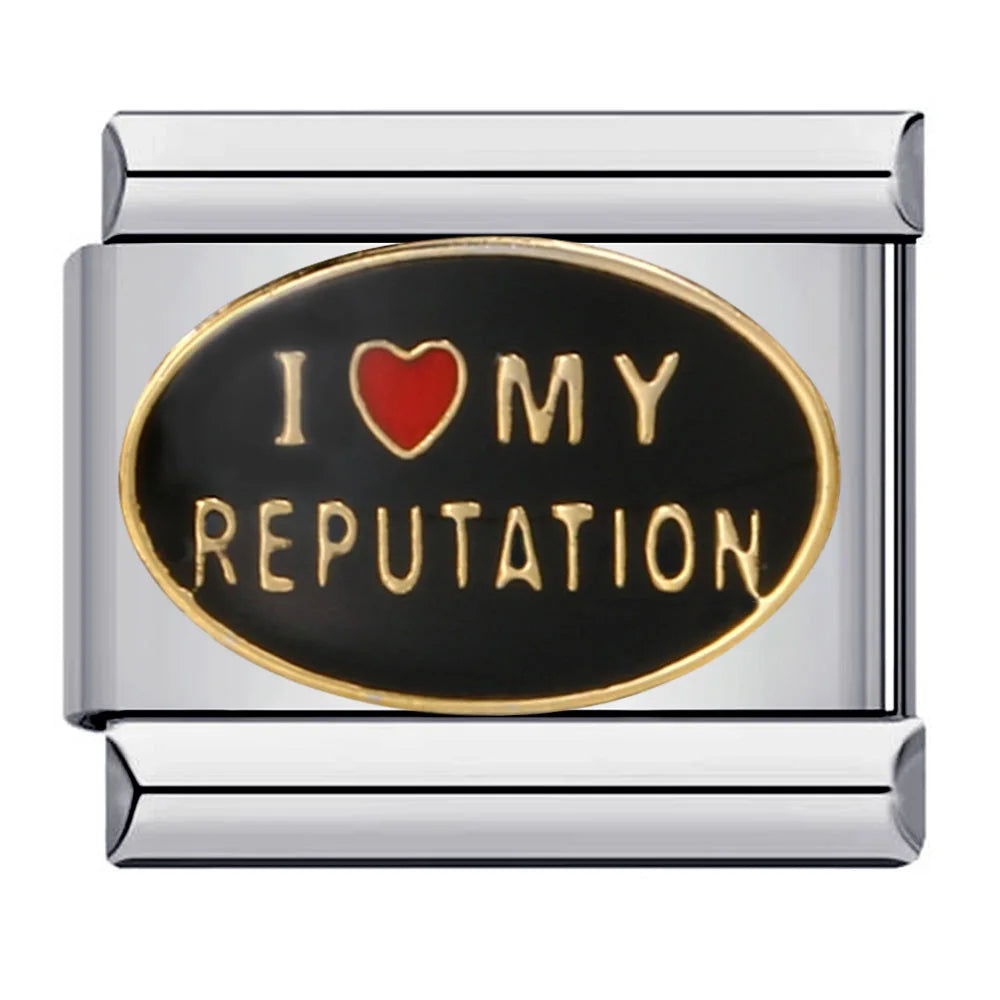 GEMOSA Glazed Italian Charm — Bold & Lucky Link for 9MM Bracelets  Trendy DIY Stainless Steel Jewelry