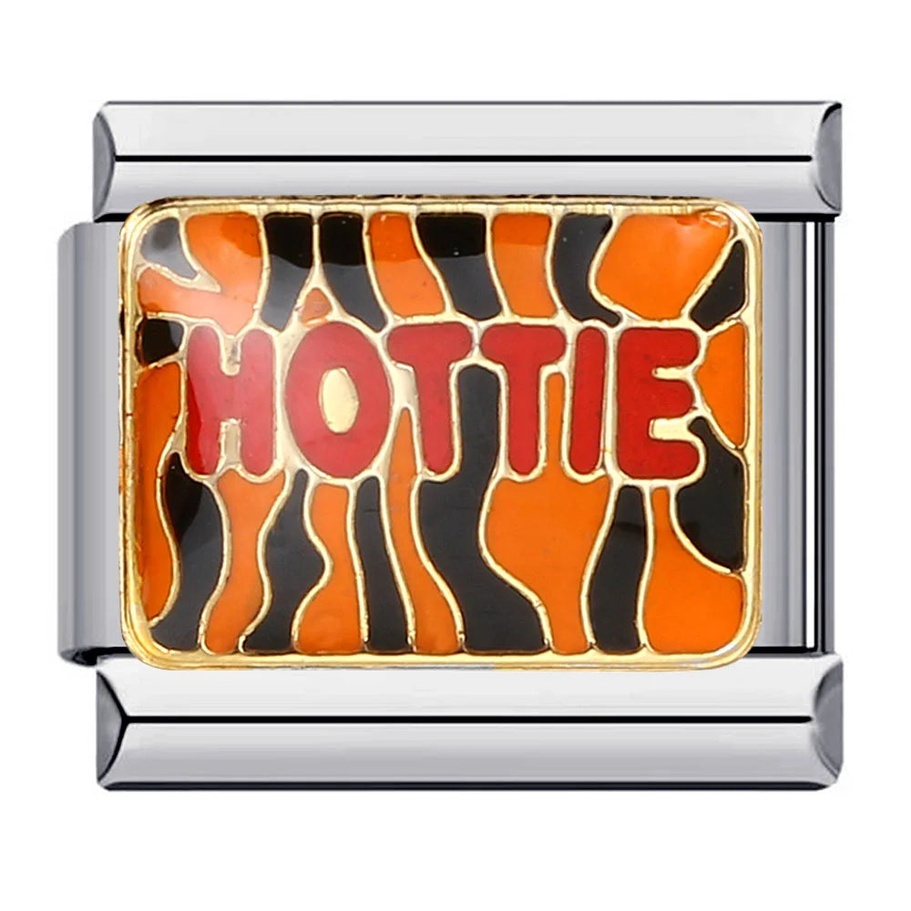 GEMOSA Glazed Italian Charm — Bold & Lucky Link for 9MM Bracelets  Trendy DIY Stainless Steel Jewelry