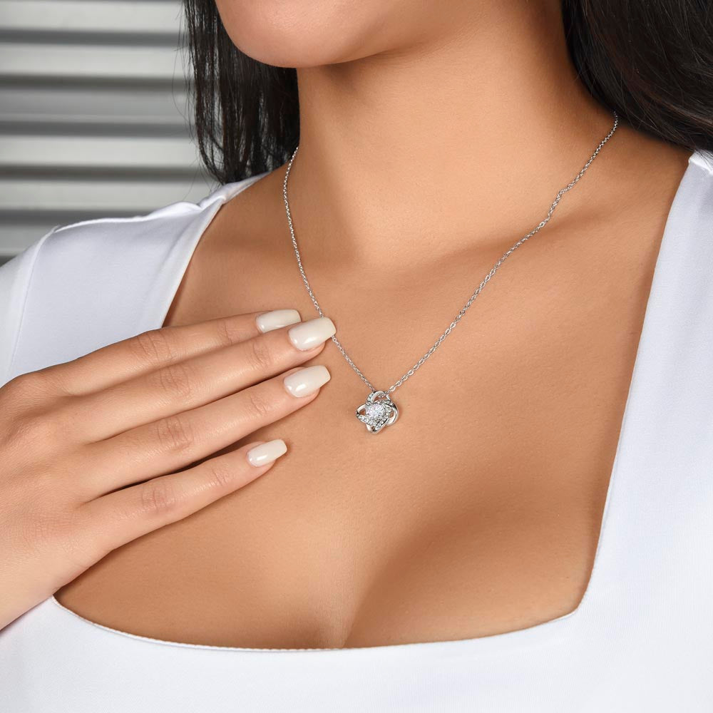 Best Thing I've Ever Found Love Knot Necklace