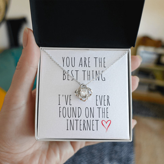 Best Thing I've Ever Found Love Knot Necklace